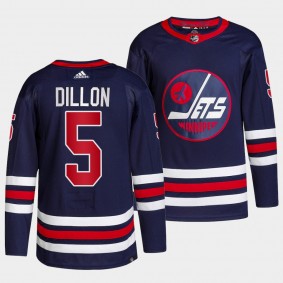 Jets Alternate Brenden Dillon #5 Navy Jersey Primegreen Authentic Pro