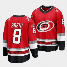 Carolina Hurricanes #8 Brent Burns 25th Anniversary Red Premier Jersey