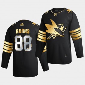 San Jose Sharks Brent Burns 2020-21 Golden Edition Limited Authentic Black Jersey