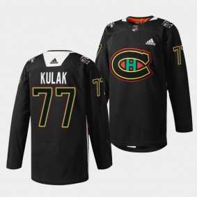 Brett Kulak Canadiens #77 Black History Night Jersey Black Chandail