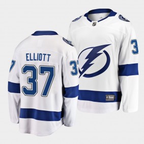 Brian Elliott Tampa Bay Lightning 2021 Away Men White Player Jersey