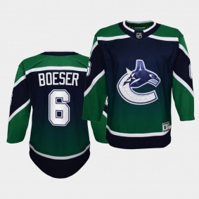 Brock Boeser Youth Jersey Canucks 2021 Reverse Retro Green Authentic Jersey