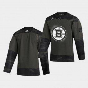 Boston Bruins 2021 Military Night Camo Authentic Limited Jersey