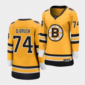 Jake DeBrusk Boston Bruins 2021 Special Edition Gold Women Jersey