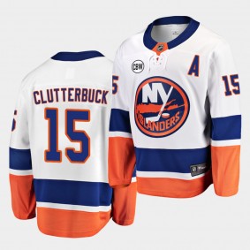 Cal Clutterbuck #15 Islanders 2018-19 Breakaway Away Men's Jersey