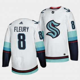 Cale Fleury Seattle Kraken Away Authentic Jersey White