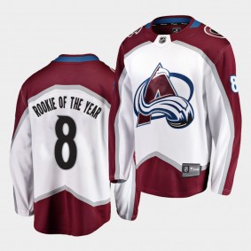 Cale Makar #8 Avalanche Rookie of the Year 2020 White Away Special Edition Jersey