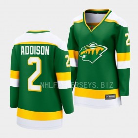 Calen Addison Minnesota Wild 2022 Special Edition 2.0 Women Breakaway 2 Jersey Retro