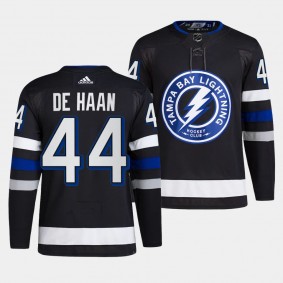 Tampa Bay Lightning 2023-24 Alternate Calvin de Haan #44 Black Jersey Primegreen Authentic