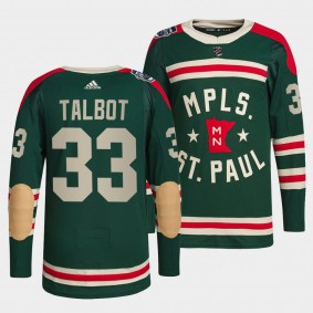 Cam Talbot #33 Wild 2022 Winter Classic Authentic Green Jersey