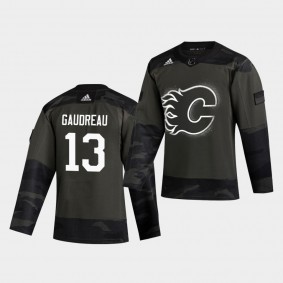 Johnny Gaudreau #13 Flames 2019 Veterans Day Authentic Men's Jersey