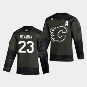 Sean Monahan #23 Flames 2019 Veterans Day Authentic Men's Jersey