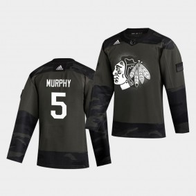 Connor Murphy #5 Blackhawks 2019 Veterans Day Authentic Men's Jersey