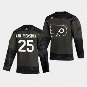 James van Riemsdyk #25 Flyers 2019 Veterans Day Authentic Men's Jersey