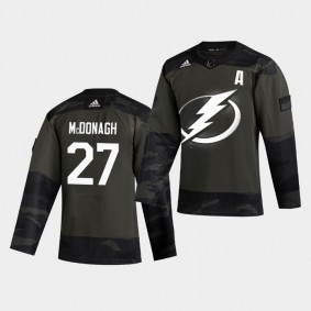 Lightning Ryan McDonagh #27 Authentic 2019 Veterans Day Jersey Men's