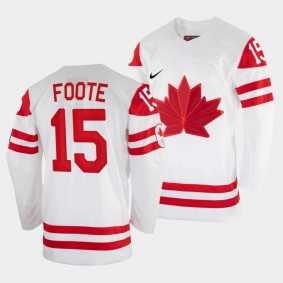 Adam Foote Canada Hockey 2002 Winter Olympic Jersey White