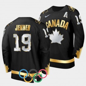 Brianne Jenner Canada Women's Hockey 2022 Winter Olympic Champions #19 Black Jersey Gold Winner