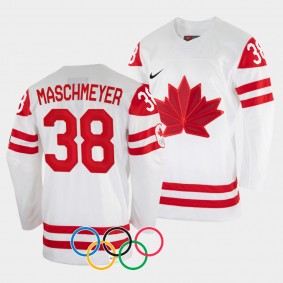 Emerance Maschmeyer Canada Women's Hockey 2022 Winter Olympics #38 White Jersey