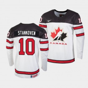 Logan Stankoven Canada Hockey 2022 IIHF World Junior Championship Home Jersey White