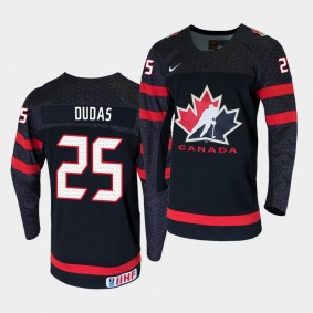 Aidan Dudas Canada Team 2020 IIHF World Junior Championship Black Jersey