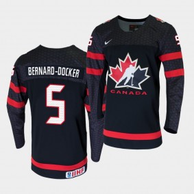 Jacob Bernard-Docker Canada Team 2020 IIHF World Junior Championship Black Jersey