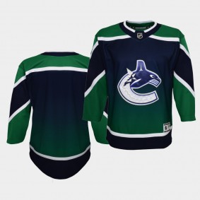 Blank Vancouver Canucks 2021 Reverse Retro Blue Special Edition Youth Jersey