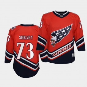 Conor Sheary Washington Capitals 2021 Reverse Retro Red Special Edition Youth Jersey