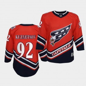 Evgeny Kuznetsov Washington Capitals 2021 Reverse Retro Red Special Edition Youth Jersey