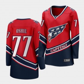 T. J. Oshie Washington Capitals 2021 Reverse Retro Red Special Edition Women Jersey