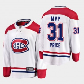 Carey Price #31 Canadiens 2021 Playoff MVP White Jersey