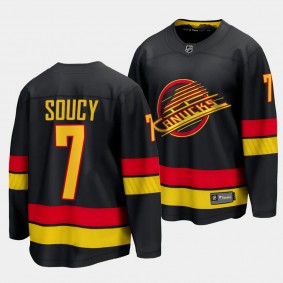 Carson Soucy Vancouver Canucks Alternate Black #7 Breakaway Player Jersey Men's