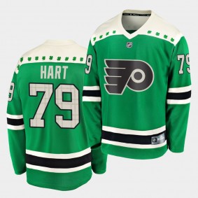 Carter Hart Philadelphia Flyers 2020 St. Patrick's Day Replica Player Green Jersey