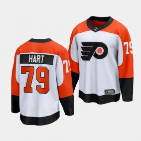 Carter Hart Philadelphia Flyers 2023-24 Away White #79 Premier Jersey Men's