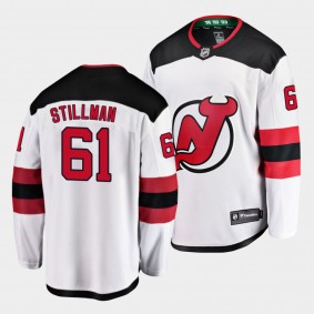 Chase Stillman New Jersey Devils 2021 NHL Draft Jersey Away White