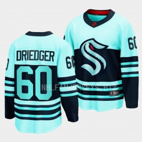 Seattle Kraken Chris Driedger Special Edition 2.0 2022 Teal Breakaway Retro Jersey Men's