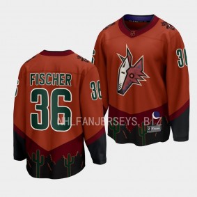 Arizona Coyotes Christian Fischer Special Edition 2.0 2022 Orange Breakaway Player Retro Jersey Men's