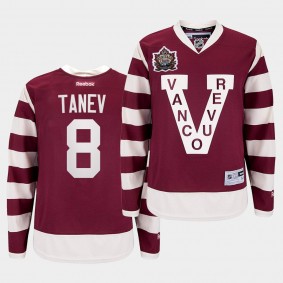 Christopher tanev Vancouver Canucks Heritage Classic Burgundy Millionaires Jersey