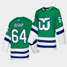 Clark Bishop #64 Hurricanes Whalers Night Adidas Green Jersey