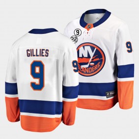 Clark Gillies New York Islanders NO.22 Patch White Honor Bossy Jersey Men