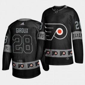 Claude Giroux Flyers #28 Logo sleeve Breakaway Jersey