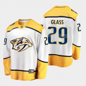 Cody Glass Nashville Predators 2021 Away Men White Jersey