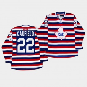 Cole Caufield Montreal Canadiens 100th Anniversary Celebration Red Retro Jersey