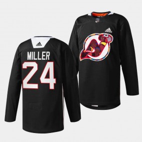 2024 Black History Celebration Colin Miller New Jersey Devils Black #24 Specialty Jersey