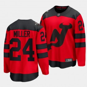 Colin Miller New Jersey Devils 2024 NHL Stadium Series Red Jersey #24 Breakaway Player