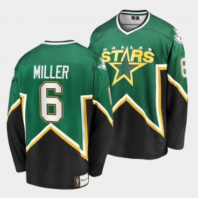 Colin Miller Dallas Stars Heritage Classic Green Breakaway Player Jersey