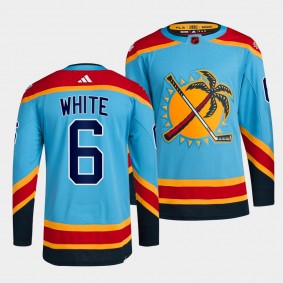 Reverse Retro 2.0 Colin White Florida Panthers Authentic Primegreen #6 Blue Jersey 2022