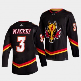 Connor Mackey #3 Calgary Flames 2022-23 Alternate Authentic Black Jersey