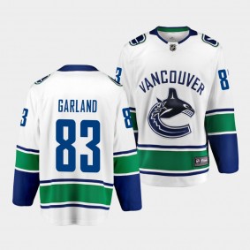 Conor Garland Vancouver Canucks 2021 Away Men White Player Jersey