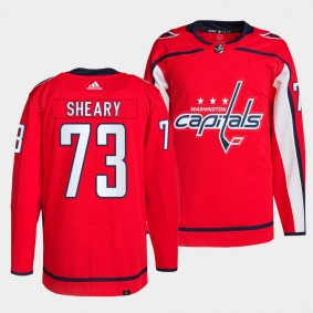 Conor Sheary #73 Capitals Home Red Jersey 2021-22 Primegreen Authentic