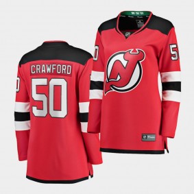 Corey Crawford New Jersey Devils 2020-21 Home Women Red Breakaway Player Jersey